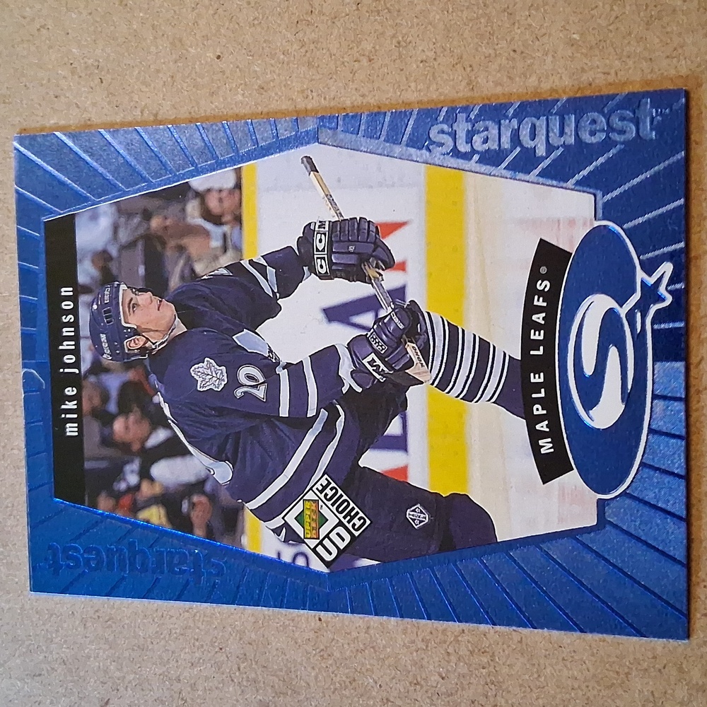 Johnson Blue Hockey Trading Cards